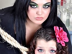 Mistress Jemstone milks Candys lactating tits and spanks ass