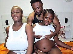 African Man Enjoys Big Funbag Sluts