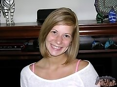 Absolute Adorable Amateur Blonde Babe With Freckles Modeling Nude