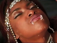 Passionate black chick is getting fucked by a naughty enthusiastic man