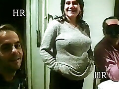 Swinger couple with prego and have threesome sex! Italian