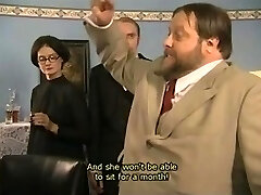 Retro film in which Czech teenies are being whipped