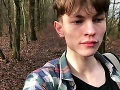 Amazing TEEN Boy CAMPING into the FOREST FOR Draining OFF & CUM AS VULCANO