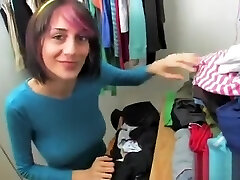 Emo perky tits masturbation in a closet