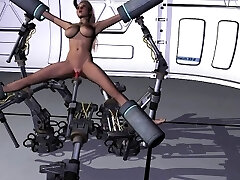 Busty 3 Dimensional Babe Fucked by a Machine