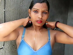 Hot And Sexy Swimsuit Girl PINKI Desi Savar taking a bathtub