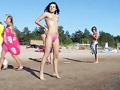 Watch the tits in the water from this naturist teen