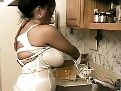 Merciless bondage time for curvy chick with fine rack Merciless bondage time for curvy chick with fine rack