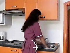 Hairy Woman Being Banged In A Kitchen