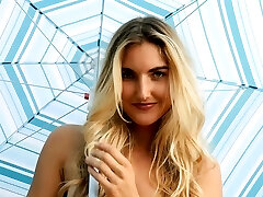 Big butt towheaded MILF model Anna Katarina outdoor striptease Big butt towheaded MILF model Anna Katarina outdoor striptease