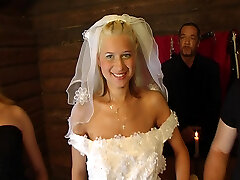 Gangbang with humungous busty bride Part 1