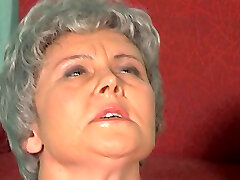 Grandma rolls her eyes because a big cock is stuck in her arse Grandma rolls her eyes because a big cock is stuck in her arse