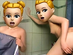 My step brother poke me in the shower