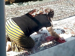 Muslim Hijab Mature Woman Undressing