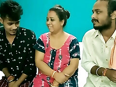 Hot Cougar Aunty shared! Hindi latest XXX threesome sex