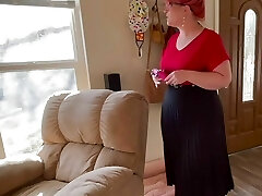 Mommy punishes you and makes you sniff her dirty pantyhose, lick them clean and make her cum, you are her plow toy V192