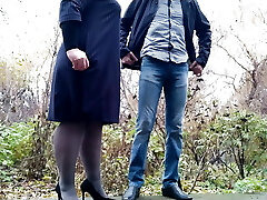 Mommy-in-law did it again with her son-in-law on the street