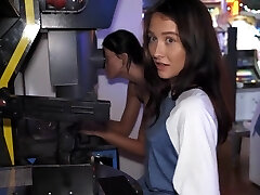 Hardcore tearing up at work with small tits brunette Veronica Church