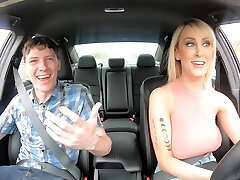 Mature busty ash-blonde vixen Maxim Law gets jism on her natural big tits