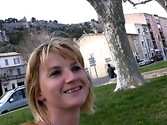 Cute French teen is doing an anal audition in her hometown