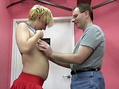 Raven is plumbed by nerdy teacher for extra credit in math class Raven is plumbed by nerdy teacher for extra credit in math class