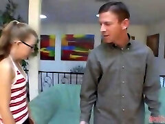 Nerdy Teenage Gets Her Asshole Fucked.