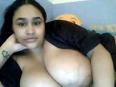 Busty bbw Dominican Fantasy playing on Webcam