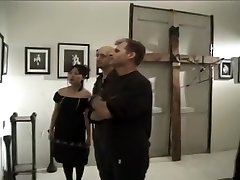 Bizarre Goth Asian Chick Watches a Hardcore Bukkake Video