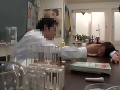 Nasty doctor smashed his beautiful Japanese patient