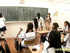 Jav Idol Schoolgirls Romped By Masked Men In There Classroom