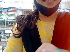 Dirty Telugu audio of warm Sangeeta's second  visit to mall's washroom,  this time for shaving her cunny