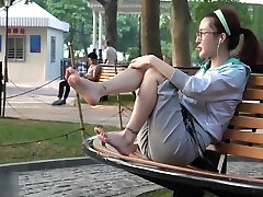asian foot 赤足者 88-精品素足玩出长椅花样的极致