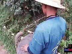 Elephant Riding In Thailand With Naughty Teen Couple