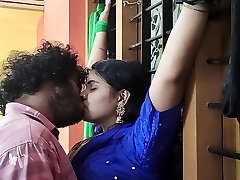 Kerala half saree BDSM mitt on window and hot romance with pussy and caboose gobble romance, Mallu hot sex by Vaishnavy and Sharun Raj