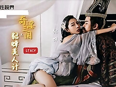 Chinese Girl with big beautiful tits gargles a big dick very deep and fucks doggy fashion with spunk