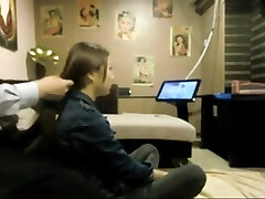 very hot asian hairjob