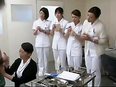 japanische krankenschwester tech für die samen gewinnung