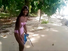HD thai girl gets caught giving fellate throatpie by tourists