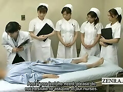 Untertitelt CFNM japanische Arzt, Krankenschwestern blowjob seminar