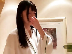 A beautiful Japanese beauty with long black hair gives a blowjob and then takes a internal cumshot Pov 2 uncensored