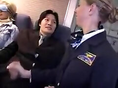 american stewardess hand-job part 2