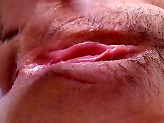 My Candy J - Extreme Close-up Clitoris! Eating Amazing Young Unshaved Squirting Pussy. 8 Minute
