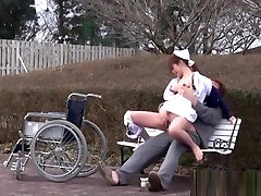 Naughty Asian nurse enjoys hot outdoor orgy Naughty Asian nurse enjoys hot outdoor orgy