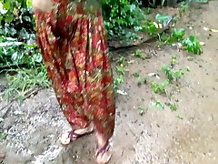 Stepsister Outdoor Pissing and getting Fucked In the Farm Bathroom by Daddy