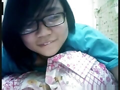 Nerdy asian lady has cybersex with her bf on skype Nerdy asian lady has cybersex with her bf on skype