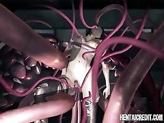 Asian 3d nymph gets tentacle fucked