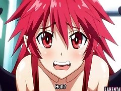 Anime Porn redhead gets fucked by 3 guys