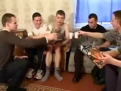 young Russian damsel in gangbang