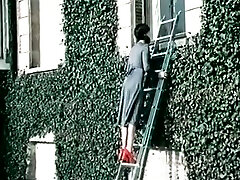 Two brunettes please each other with cunni in retro video Two brunettes please each other with cunni in retro video