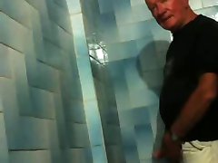 Hot older men in the urinals